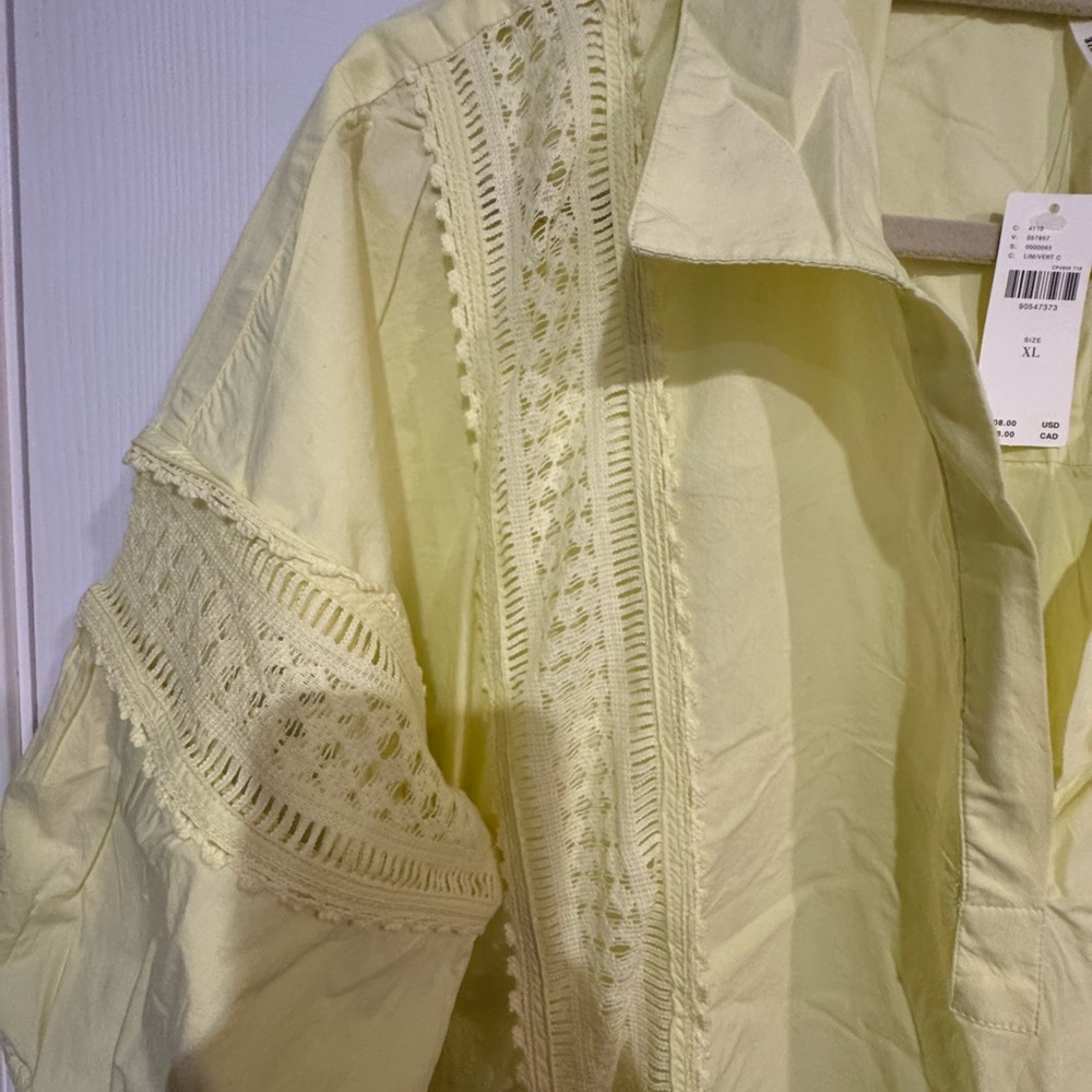 Anthropologie Puff Sleeve Lace Blouse - Picture 11 of 13